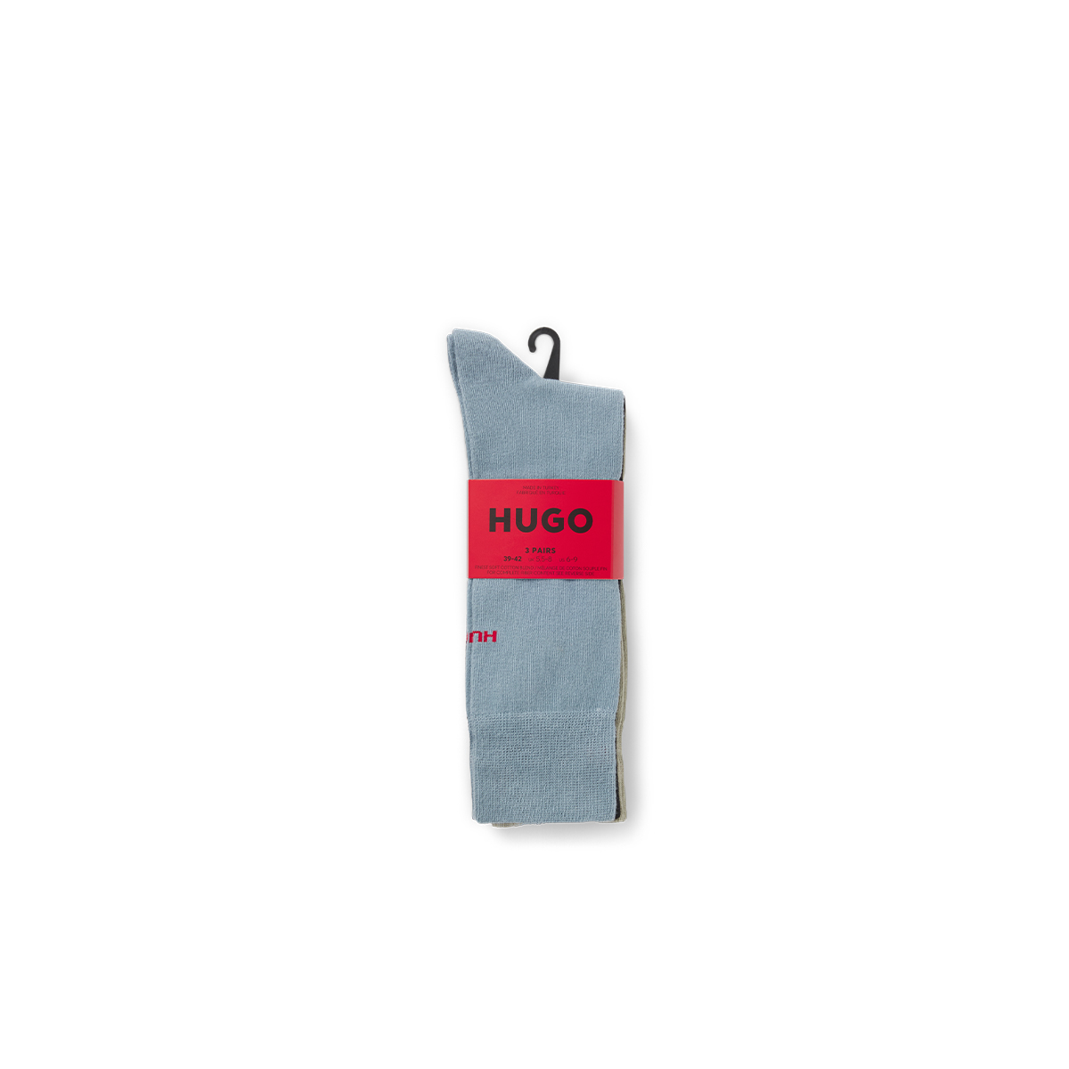 【HUGO雨果】徽标中长袜三双装