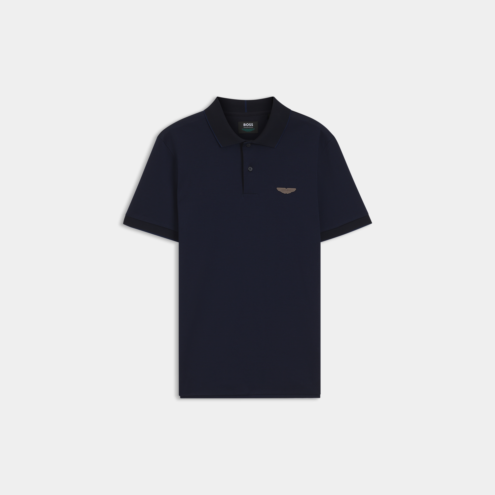 【BOSS博斯】BOSS x ASTON MARTIN 挺括棉质面料 Polo 衫