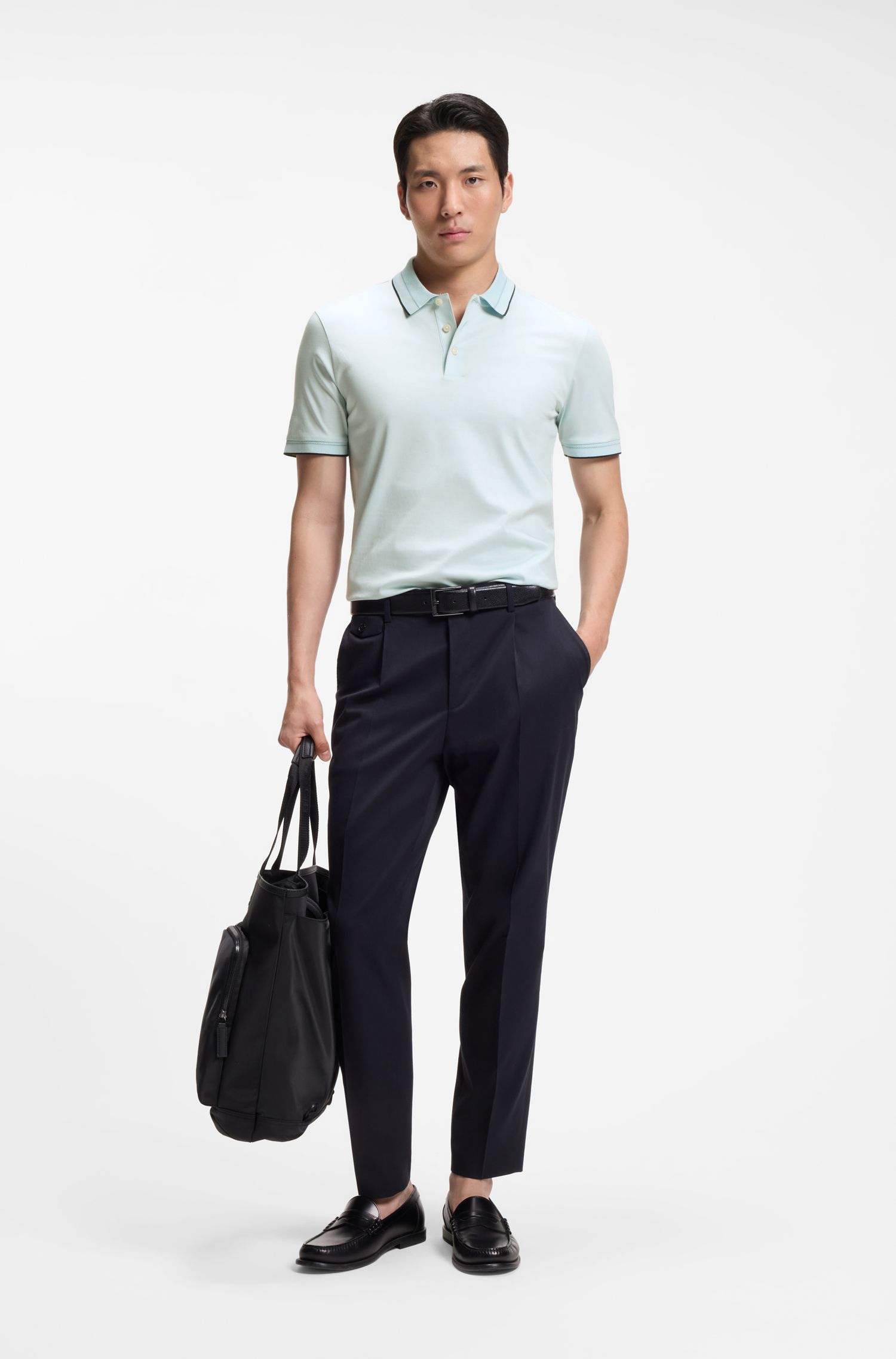 丝光棉修身版 Polo 衫