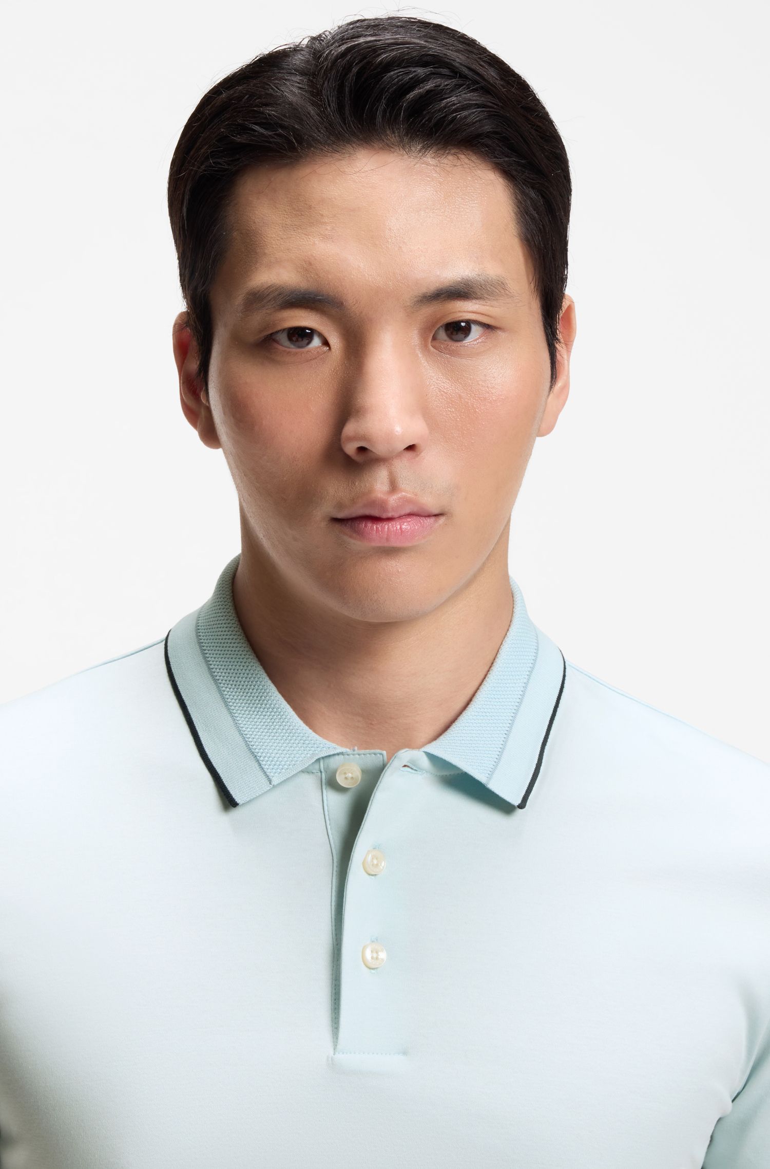 丝光棉修身版 Polo 衫