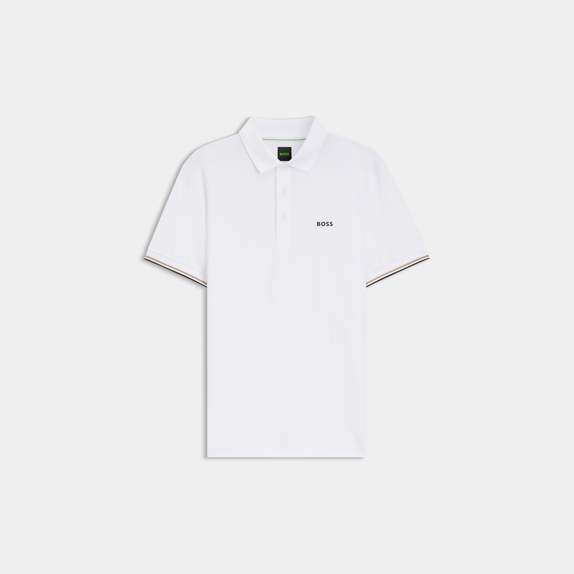 压纹网球图案修身版 Polo 衫