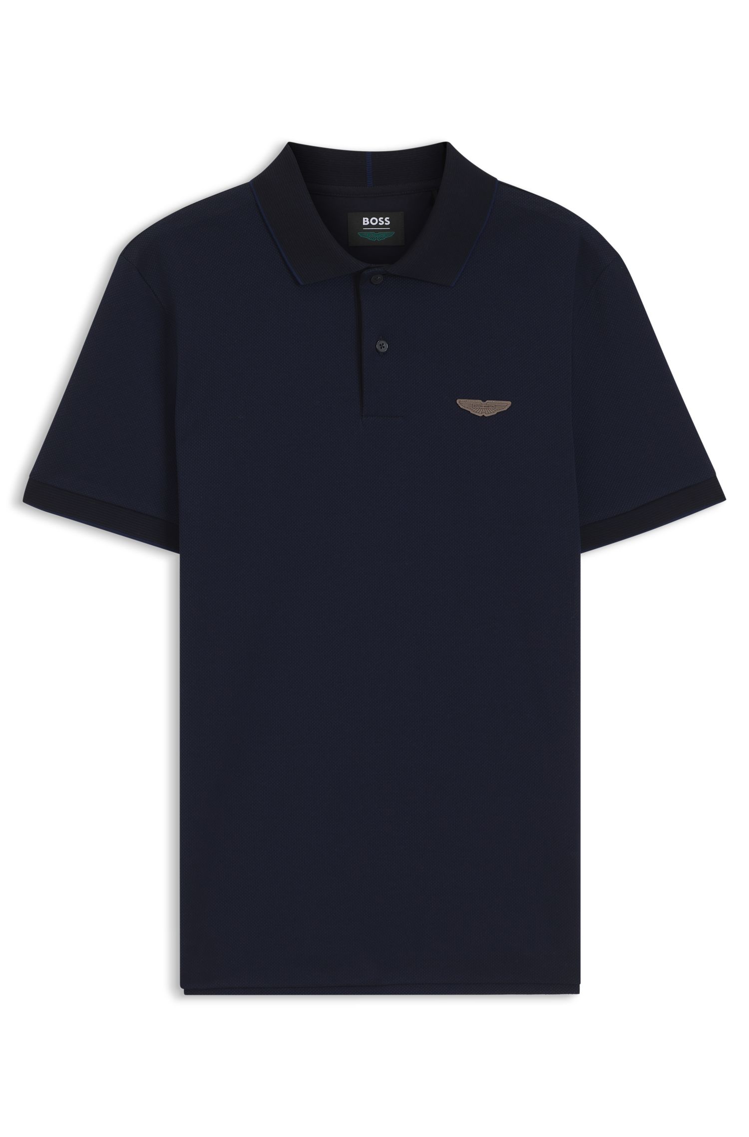 【BOSS博斯】BOSS x ASTON MARTIN 挺括棉质面料 Polo 衫