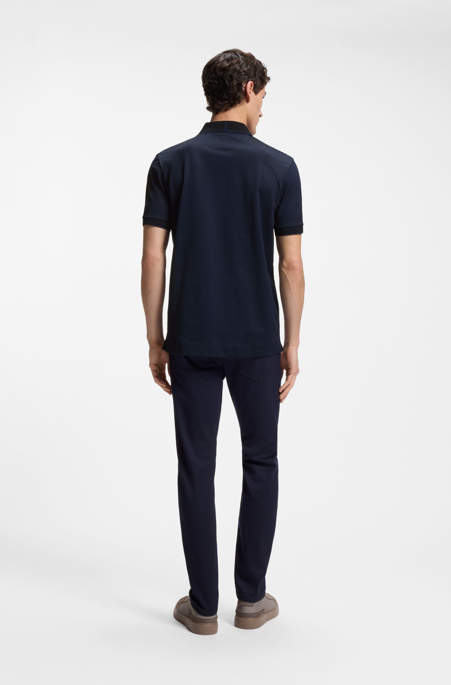 【BOSS博斯】BOSS x ASTON MARTIN 挺括棉质面料 Polo 衫