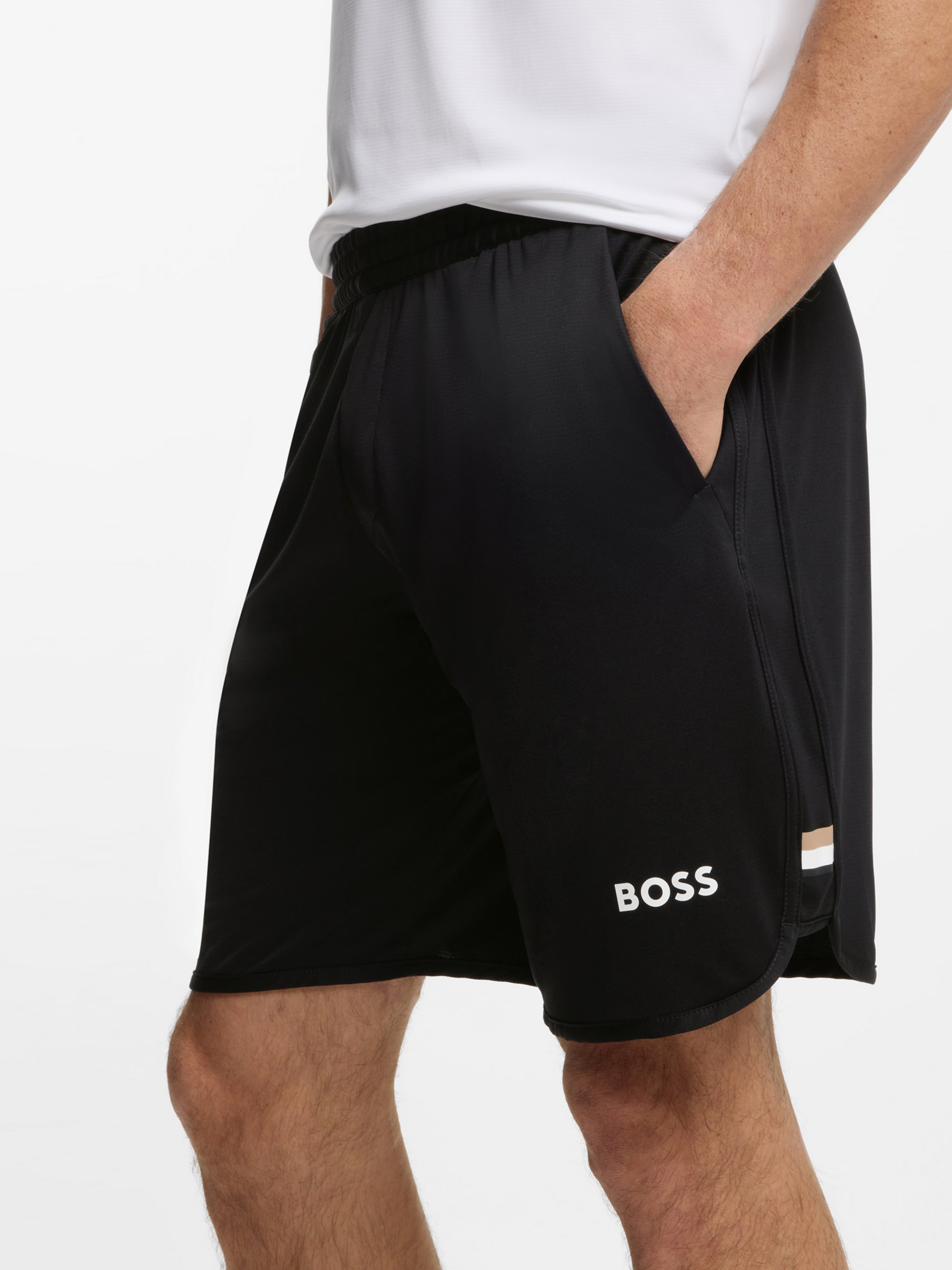 【BOSS博斯】带口袋弹力面料快干短裤
