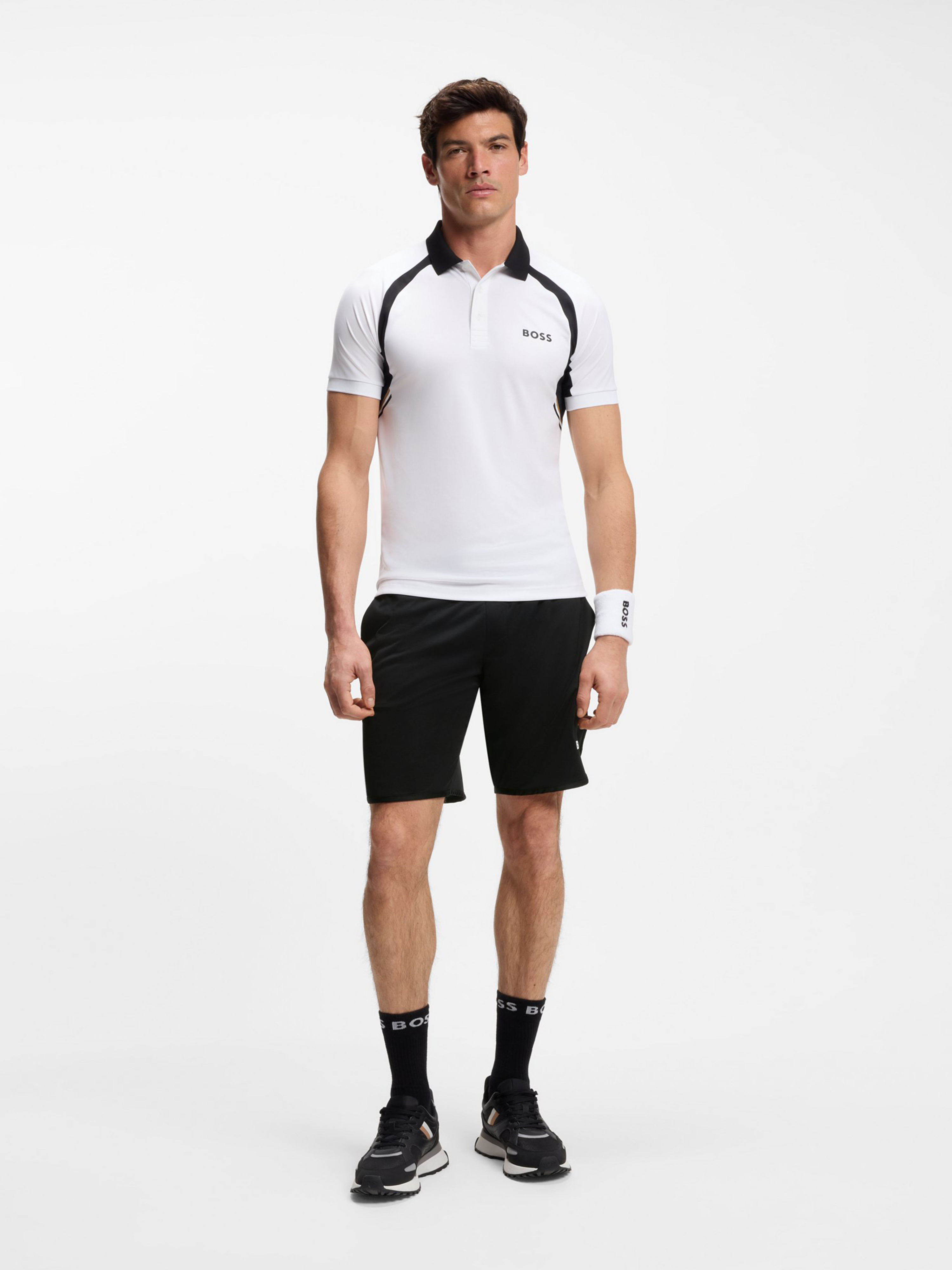 【BOSS博斯】带口袋弹力面料快干短裤